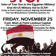 Stop Sales of Tear Gas to the Egyptian Military! End All US Military Aid to SCAF! Picket at Point Capital Lookout, Majority Stockholder of Tear Gas Manufacturer Combined Systems, Inc. […]