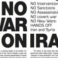 FEB. 4 EMERGENCY DEMONSTRATION TO STOP U.S. WAR AGAINST IRAN NO WAR! NO SANCTIONS! NO INTERVENTION! NO ASSASSINATIONS! New York City: Saturday, February 4, 2012 1pm North end of Times […]