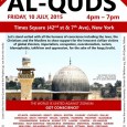 International Day of Al-Quds (Jerusalem) Protest for Palestine Friday, July 10 4:00p to 7:00pm at W.42nd St. & 7th Ave https://facebook.com/events/1406215406375700/ On International Day of Quds, people of conscience gather to […]